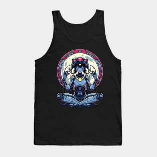 Meditating Cybernetic girl, buddha Tank Top